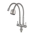 thumbnail image 1 of Grifo de cocina NQ Acero inoxidable Doble manguera Doble manija Rotación universal, 1 of 4