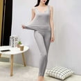 thumbnail image 5 of Kilaqueen Pj Sets for Woman V Neck Sleeveless and Elastic Waist Pants Solid Color Comfy Lightweight Soft 2 Piece Lounge Set, 5 of 6