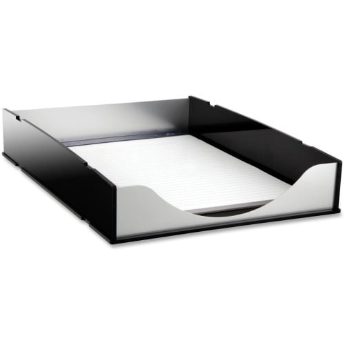 Kantek Front-loading Letter Tray 2.3' Height x 10.3' Width x 13.5' Depth - Desktop - Aluminum - Acrylic, Aluminum - 1Each