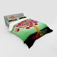 thumbnail image 2 of Ambesonne Colorful Bedding Set 4 Pcs, Magic Love Tree Heart, Queen, Multicolor, 2 of 2
