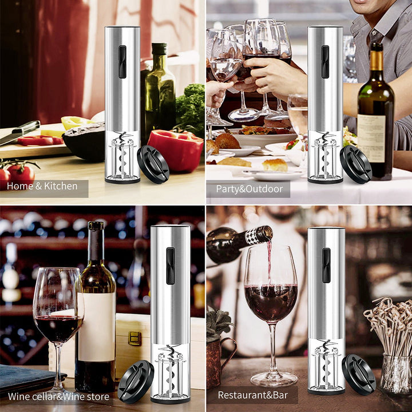 Electric Wine Bottle Opener 4 Kit