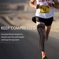 thumbnail image 3 of Extra Long Leg Support Knee Sleeves for Basketball, Football, Knee Pain, Exercise, 3 of 5