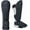 Black, variant on MRX Boxing & Fitness Shin Guard Pad MMA Muay Thai Kickboxing Training Small Black/Silver