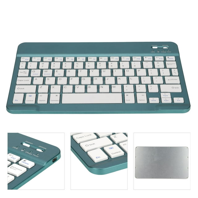 Clavier PC, Fonction Écran Verrouillé Clavier pour Tablette IOS pour PC Jaune, Bleu, Vert, Cyan