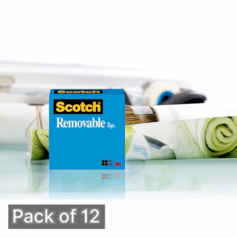 Scotch Utility Tape, 1/2-Inch (Pack of 12)