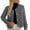 Gray, variant on Women's Lightweight Long-Sleeve Puffer Jacket, Winter Warm Water-Resistant Color Blocked Packable Puffer Jacket Outwear