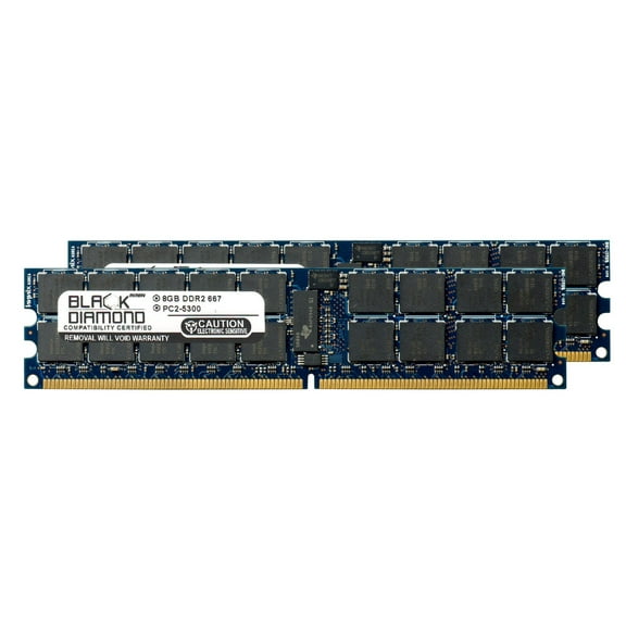 16GB Kit(2x8GB) DDR2 667 (PC2-5300) ECC Registered Memory 240-pin (2Rx4)