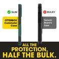 thumbnail image 4 of OtterBox Commuter Series Case - iPhone 17e, iPhone 16e, iPhone 15, iPhone 14, iPhone 13 - MagSafe Edition - Thin & Tough, Pocket-Friendly, with Port Protection - Green & Black, 4 of 8