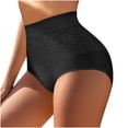 thumbnail image 2 of Kmdttou Women's Plus Size Underwear Solid Color Patchwork Briefs Panties Underwear Knickers Bikini Underpants (Available in Plus Size), 2 of 3