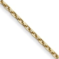 thumbnail image 1 of 14K Yellow Gold .8mm D/C Cable With Spring Ring Clasp Chain (22 X 0.8) Made In South Africa pen41-22, 1 of 5