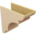 thumbnail image 5 of 11"W x 22"D x 22"H Classic New Brighton Rough Cedar Woodgrain TimberThane Corbel, Primed Tan, 5 of 6