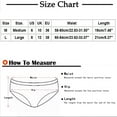 thumbnail image 2 of Bigersell Cotton Panties for Women Clearance Womens Underwear Cheeky Briefs Panty Style P-596 Polyester Cheeky Panties Thong Underwear Briefs High Waist Women's Panties Black L, 2 of 5