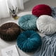 thumbnail image 3 of Cojín redondo plisado de terciopelo con diseño de calabaza, para sofá, silla, cama o coche., 3 of 6