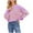 Pink, variant on Sweaters for Women Crewneck Striped Cropped Sweater Long Sleeve Side Slit Trendy Oversized Pullover Jumper Tops(Army Green,L)
