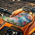 thumbnail image 3 of Uorisanigo ATV Seat Cover Universal Seat Covers Waterproof Protection Accessories All-Weather Protection & Comfort Decor, Hawaiian Pink Hibiscus Flowers, 3 of 7