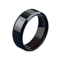 thumbnail image 1 of Anillo de joyería de acero inoxidable para hombres y mujeres, anillos negros, banda de compromiso de boda, espejo de calidad, joyería masculina personalizada, moda, 1 of 4