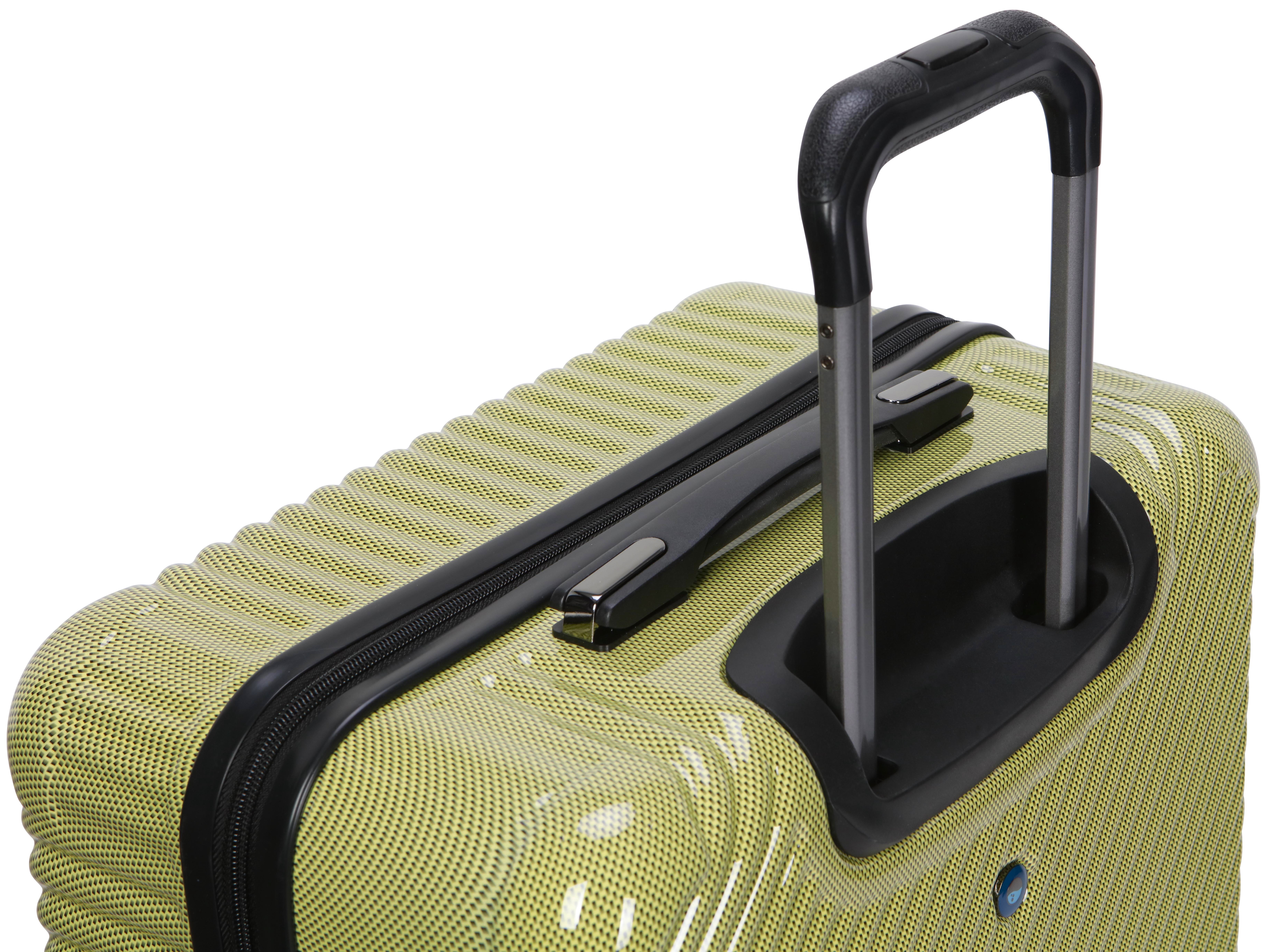 Ecotech Veer 24-inch Hardside Travel ABS Checked Luggage, Chartreuse, All Ages