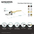 thumbnail image 4 of Kingston Brass KTPL3 Victorian Front Mount Toilet Tank Lever, Left/Right Installation in Antique Brass, 4 of 5