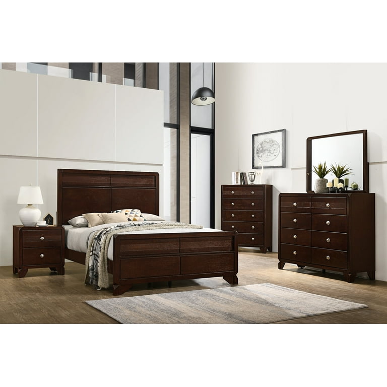 Rachel Brown Panel Bedroom Set Special Queen 3 Piece Bed Dresser