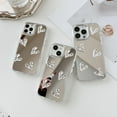 thumbnail image 5 of Mirror Case for iPhone 15 Pro Max, Mirror with Cute 3D Heart for Girls Women Makeup, Hard Mirror Back+Clear Soft TPU Bumper Slim Fit Anti-Drop Protective Case for iPhone 15 Pro Max - 5 Hearts, 5 of 5