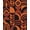 Orange, Pattern 1, variant on Design&I 8'x10' Washable Area Rug Sleek Flatweave Pet Friendly Orange Black Geometric Retro Design Bold Abstract with Leaf Motifs for King Size Bedroom, Under Bed