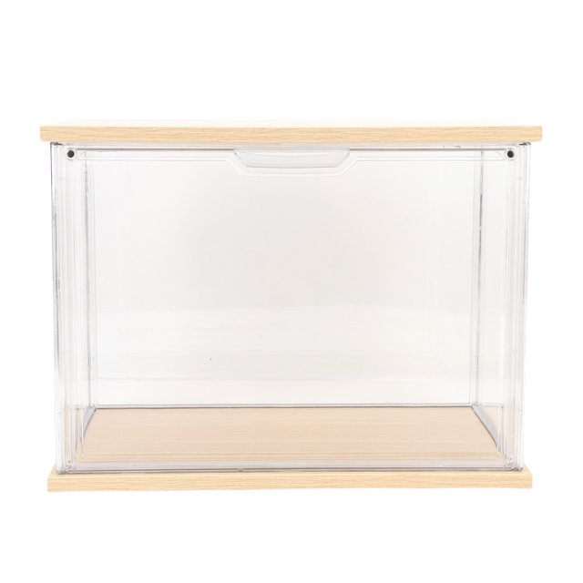 Présentoir en Acrylique, Bac de Rangement Empilable en Plastique avec Couvercles pour Figurines, Objets de Collection, Vitrine pour Livres, Cosmétiques, Souvenirs