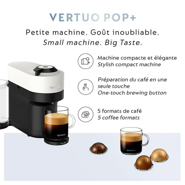 Nespresso Vertuo Pop+ Coffee and Espresso Machine by