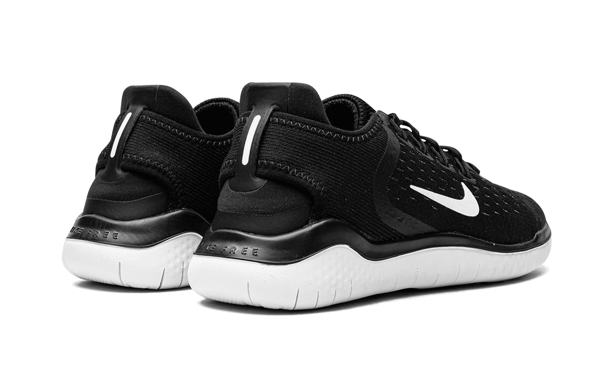 NIKE WOMENS FREE RN 2018 MNS WMNS "BLACK WHITE" 942837 001 from Stadium Goods