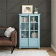 thumbnail image 3 of Ameriwood Home Aaron Lane Bookcase with Sliding Glass Doors, Pale Blue, 3 of 9