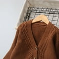 thumbnail image 4 of NAISIBABY Boys Cardigan Sweater, Buttons V-Neck with Pockets Long Sleeve Casual School Uniform Knit Outwear Brown 11T, 4 of 9