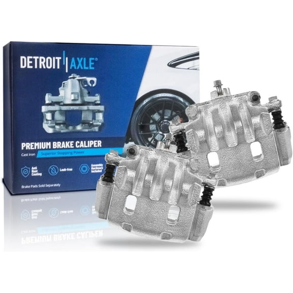 Detroit Axle - 2pc Front Brake Calipers for Subaru Outback Forester Legacy Impreza Baja 9-2X WRX XV Crosstrek Brake Calipers with Brackets Replacement