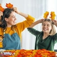 thumbnail image 6 of PMU Thanksgiving Autumn Leaf Assortment Artificial Fall Leaves Decor Harvest Colored Table Decoration Indoor/Outdoor Thanksgiving Party Events Accessory (50/Pkg) Pkg/6, 6 of 6