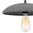 thumbnail image 5 of Worldwide Lighting  3.25 x 12 x 12 in. Remington 1-Light Concrete Grey Shade Pendant, Black, 5 of 7