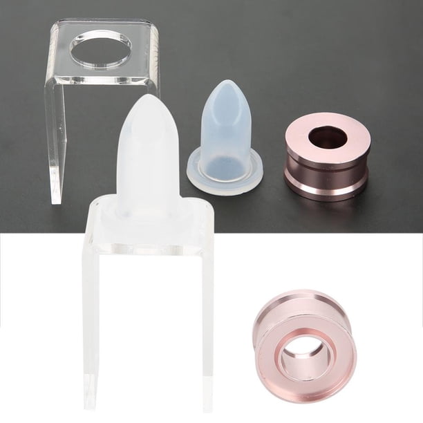Tubo de pintalabios vacío, pintalabios caseros, dise?o simple ABS + material de silicona para hacer pintalabios, kit de herramientas de uno solo agujero y cuatro agujeros (01# conjunto de agujeros) EOTVIA NO