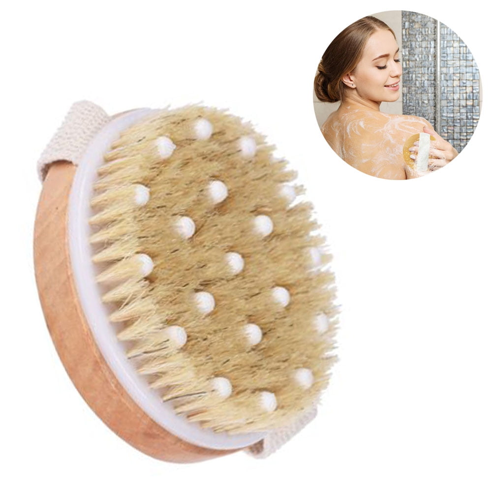 Body Brush for Wet or Dry Brushing Gentle Exfoliating for Softer