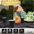 thumbnail image 2 of Jet Black Tableware Kit for 20 Guests - 1 Set - Durable & Stylish Party Supplies, Perfect for Celebrations & Events, 2 of 6