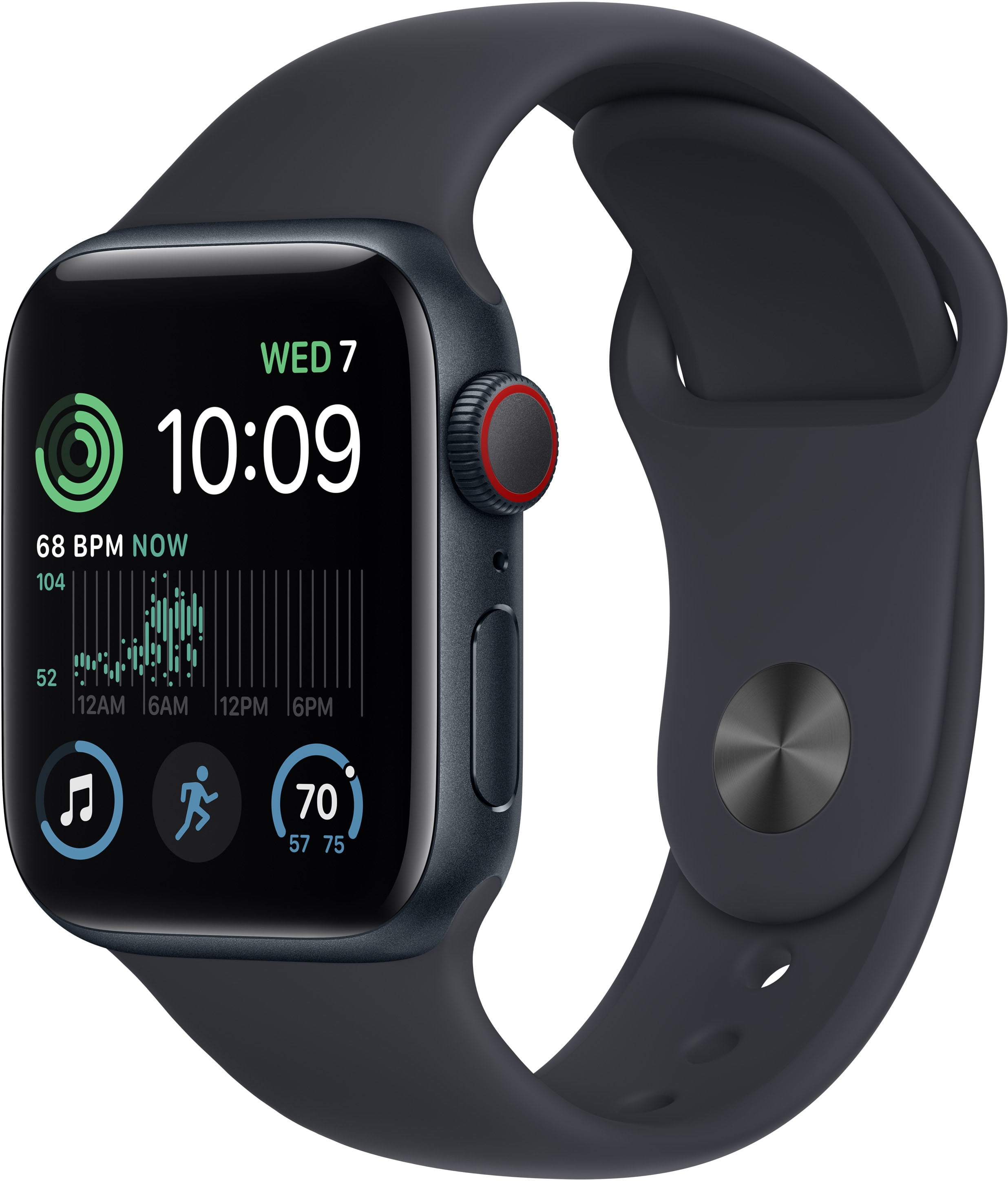 Apple Watch SE (GPS + Cellular) アルミニウム Apple Watch SE GPS + Cellular, 44mm Space Gray Aluminum Case with