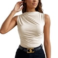 thumbnail image 3 of MuXiKeJi Clothes Womens Tops Dressy Casual Elegant Bow Tie Neck Short Sleeve Blouses Spring Office Work Business Outfits Shirts, 3 of 7