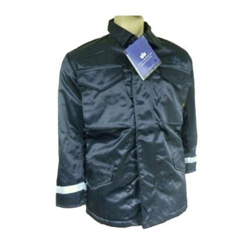 Jacket, M65 MP-Tex Field Jacket with Reflective Tape, Alpha, Navy Blue, Size L - image 2 of 2