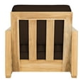 thumbnail image 6 of SAFAVIEH Couture Montford Brazilian Teak Armchair, Natural Teak/Dark Brown, 6 of 11
