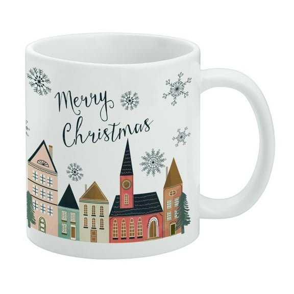Christmas Village White Mug