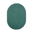 thumbnail image 1 of Furnish My Place Teal 4' x 28' Oval Solid Color Rug Made In Usa, 1 of 10