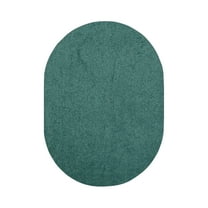 Furnish My Place DC Custom Rug - 5 ft. x 7 ft. Oval, Teal, Indoor Rug for Bedrooms, Hallways, Living Rooms