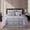Grey, variant on Nanshing Home Blush 7 Piece Jacquard Geometric Comforter Set, Queen Size, Matching Bed Skirt, Pillows & Shams, All Season Bedding Set