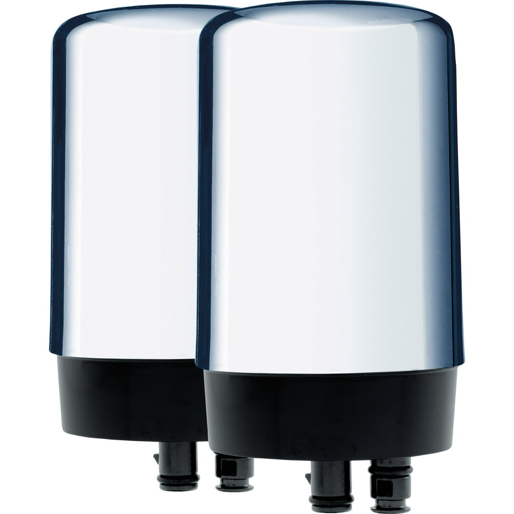 Brita Tap Water Faucet Filter Replacement, 2 Count Chrome
