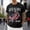 Black, variant on Men's USA 250th Anniversary Graphic T-Shirt - Patriotic Jet Fighter & Flag Print Short Sleeve Tee, Comfortable Breathable Casual Top for Daily Wear (S-XXXL)