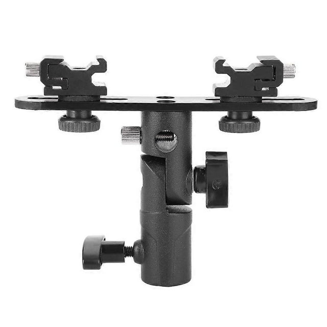 Support de lampe flash à double griffe pour appareil photo et caméscope