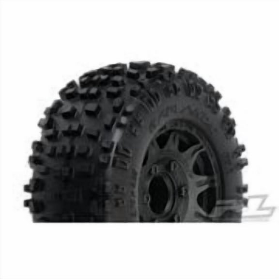 Proline Racing PRO117310 2.8 in. Badlands All Terrain Tires Mounted on Raid, Black