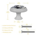 thumbnail image 5 of Ink Plant Fluorescent Drawer Pulls with Screws: Round 4-Pack, Glow-in-the-Dark Knobs for Cabinets, Wardrobes, and Dressers - Furniture Decor with Fluorescence Handles, Crystal Knobs, 5 of 6