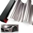 thumbnail image 1 of PET Liner Vinyl Super Gloss Metallic Battle Gray Automotive Wrap Car Vehicle Bubble Free Air Release, 1 of 8